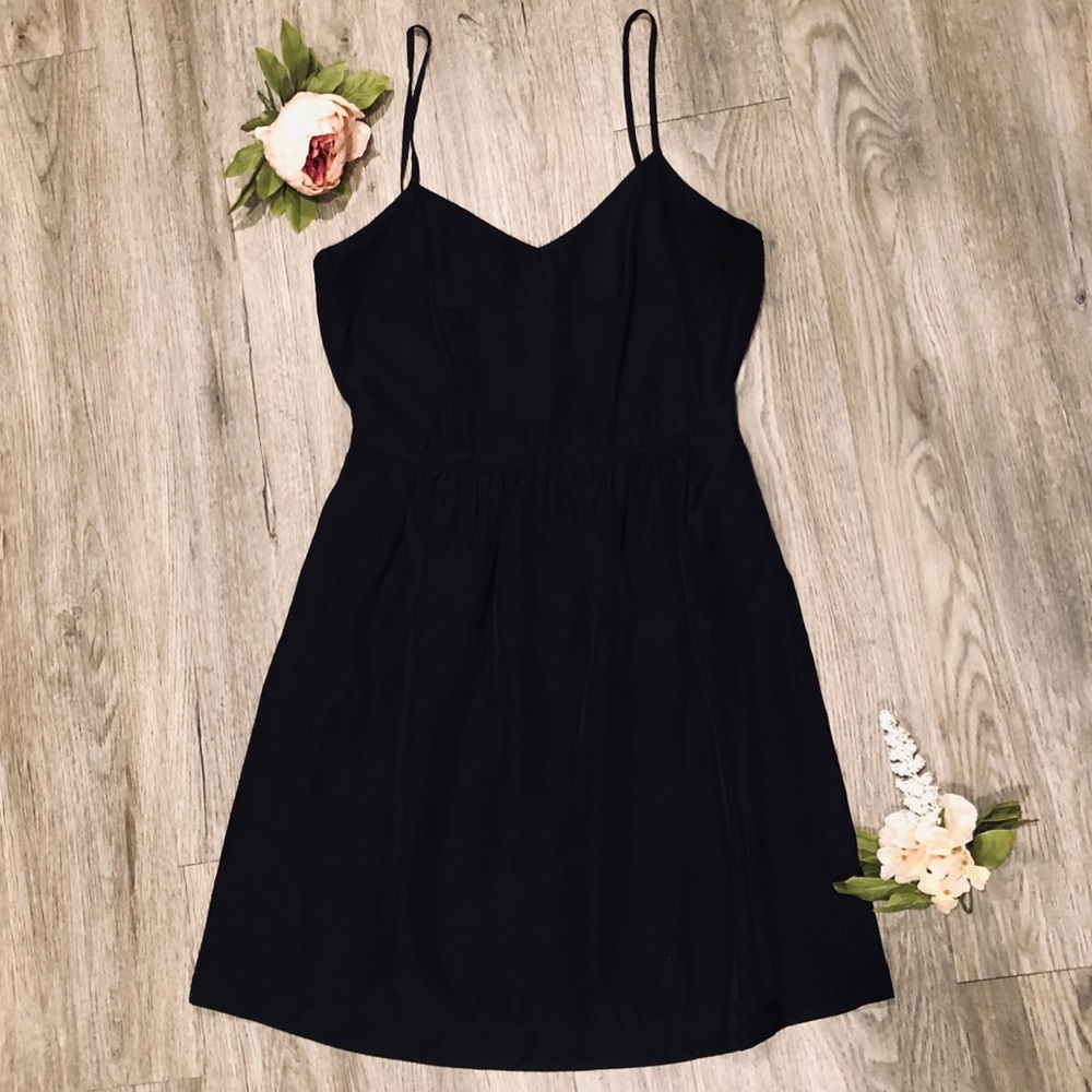 J. Crew Black Sweetheart Cami Dress Size 4